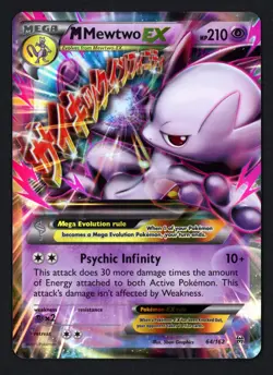 M Mewtwo EX 64/162 XY - BREAKthrough Ultra Rare Pokemon TCG - Image 1