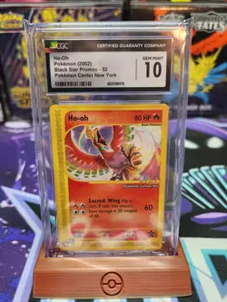 Ho-Oh #52 Pokemon Center NY Promo CGC 10 Black Star Promo CGC 10 Pokemon 2002 - Image 1