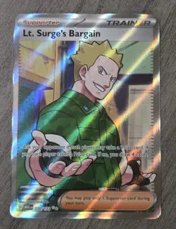 Lt Surges Bargain Pokemon Trainer Full Art - Image 1