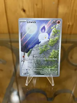 Litwick 101/086 Illustration Rare- Pokemon White Flare Holo SV ENGLISH - Image 1