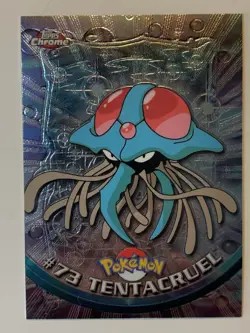 2000 Topps Chrome Pokemon Series 1 #73 Tentacruel (A) - Image 1
