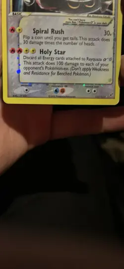 Pokemon Rayquaza Gold Star EX Deoxys - Image 3
