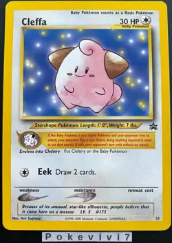 Carte Pokemon CLEFFA 31 BLACK STAR PROMO Wizard ENGLISH Near Mint+ - Image 1