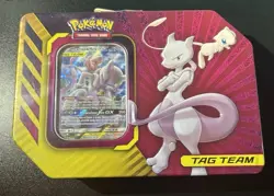 Pokemon TCG Tag Team Tin Mewtwo Mew GX - Image 1