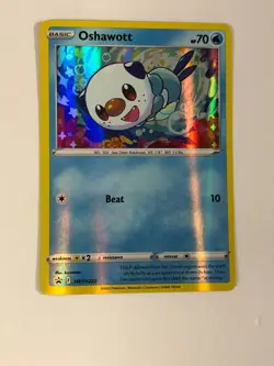 Pokemon TCG Promo SWSH222 Holographic Oshawott Near Mint - Image 1
