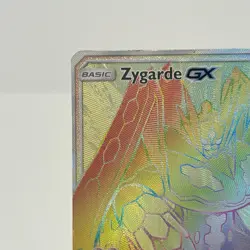 2018 Pokemon Forbidden Light Zygarde GX 136/131 Rainbow Secret Rare EX MP - Image 2