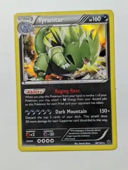 Pokemon TCG Tyranitar Fates Collide 56/124 Holo - Image 1