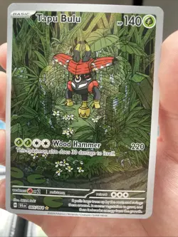 Pokemon TCG Tapu Bulu 65/64 Shrouded Fable Illustration Rare - NM - Image 1