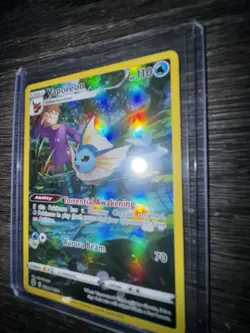 Pokemon TCG Vaporeon TG02/TG30 Trainer Gallery Full art Brilliant Stars NM! - Image 2