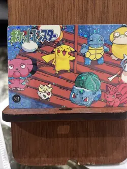 Pokemon Pocket Monsters Vending Prism Sticker #302 Pikachu Sailing - Image 1