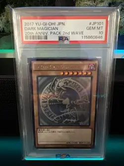 Yu-Gi-Oh! Dark Magician 20th Ann. 2nd Wave Japanese Ghost Rare 20AP-JP101 PSA 10 - Image 1