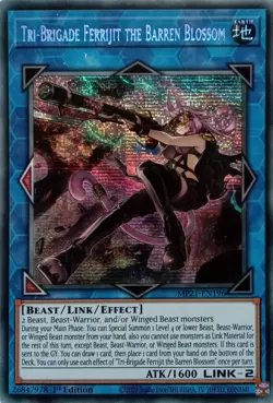MP21-EN196 TRI-BRIGADE FERRIJIT THE BARREN BLOSSOM SECRET RARE 1ST ED YuGiOh - Image 1