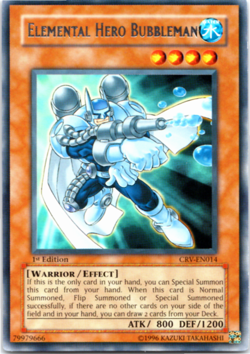 Elemental Hero Bubbleman - CRV-EN014 - Rare - 1st Edition - Yugioh - Image 1
