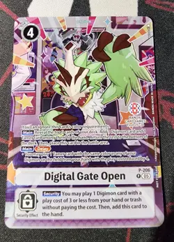 Digimon TCG Digital Gate Open P-206 NM BANDAI CARD GAMES FEST 25-26 CCG - Image 1