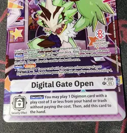 Digimon TCG Digital Gate Open P-206 NM BANDAI CARD GAMES FEST 25-26 CCG - Image 2