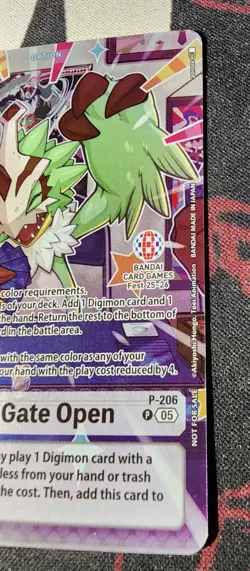 Digimon TCG Digital Gate Open P-206 NM BANDAI CARD GAMES FEST 25-26 CCG - Image 5