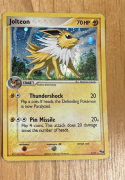 Pokemon Pop Series 3 Jolteon MP 2006 Card Holo Rare - Image 1
