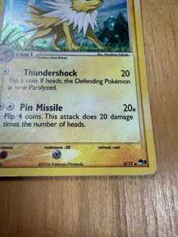 Pokemon Pop Series 3 Jolteon MP 2006 Card Holo Rare - Image 4