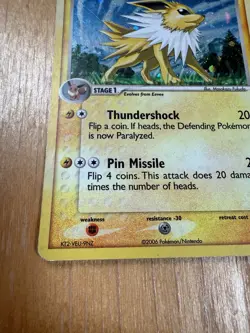 Pokemon Pop Series 3 Jolteon MP 2006 Card Holo Rare - Image 5