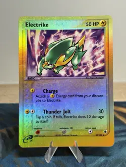 Electrike 30/109 Ruby and Sapphire Base Reverse Holo E Series Pokemon Card MP - Image 1