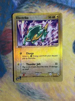 Electrike 30/109 Ruby and Sapphire Base Reverse Holo E Series Pokemon Card MP - Image 2