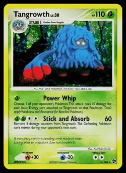 Pokemon Card - Tangrowth Great Encounters 10/106 Holo Rare - Image 1