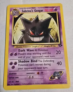 Sabrina's Gengar Pokemon Card Rare Non Holo Gym Challenge Set 29/132 - Image 1