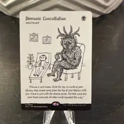 MtG DEMONIC CONSULTATION Secret Lair Encyclopedia Single Card Magic NM - Image 1