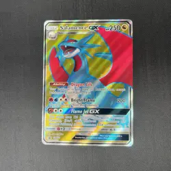 Salamence GX Full Art Holo SM139 Black Star Promo Dragon Majesty Pokemon Card NM - Image 1