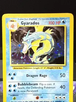 Pokemon Card Gyarados 6/102 Base Set Holo Rare WOTC Light Play - Image 2