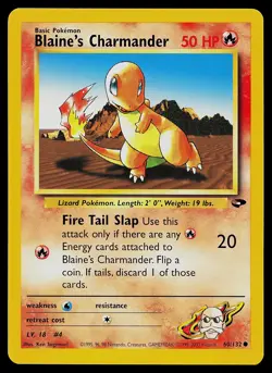 Pokemon Card - Blaine's Charmander Gym Challenge 60/132 Common Non Holo - Image 1