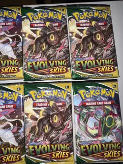 pokemon sword and shield evolving skies 16 10 Card Packs - Image 3