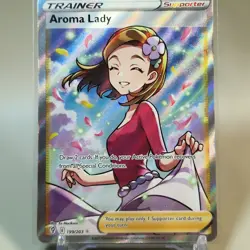 Aroma Lady Evolving Skies Holo Ultra Rare Card 199/203 Pokemon TCG Near Mint 🎄 - Image 3