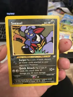 Sneasel 24/64 Neo Revelation 1st Edition Rare WOTC LP/NM Pokemon Card - Image 1