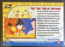 “Pikachu’s Vacation” Pokemon Topps Card - The “Tail” End Of The Race - Image 2