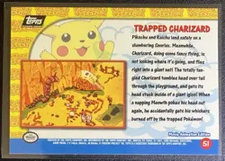 “Pikachu’s Vacation” Pokemon Topps Card - Trapped Charizard - Image 2