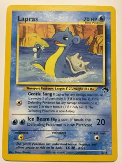 Lapras 12/18 Southern Islands Pokemon Card LP - Image 1