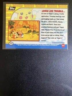 “Pikachu’s Vacation” Pokemon Topps Card - Looks Like Trouble. - Image 2