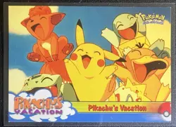 “Pikachu’s Vacation” Pokemon Topps Card - Pikachu’s Vacation - Image 1