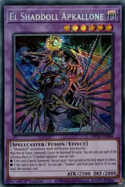 MP21-EN246 EL SHADDOLL APKALLONE SECRET RARE 1ST EDITION YuGiOh CARD - Image 1