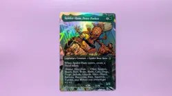 MTG Spider-Ham, Peter Porker SPM Spiderman Rare Borderless FOIL HOLO 0201 - Image 1