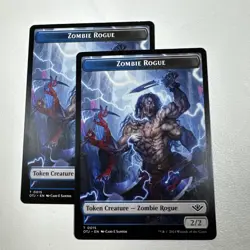 2X - Zombie Rogue Token - Regular #15 OTJ - NM - MTG Magic the Gathering - Image 1