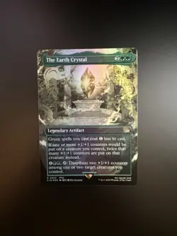 MTG Final Fantasy English The Earth Crystal Borderless 0342 Foil - Image 1