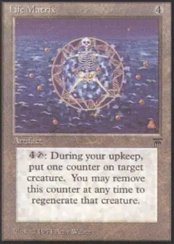 [1x] Life Matrix Played, English Legends MTG Magic - Image 1