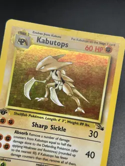 KABUTOPS Pokemon Card - WOTC - 1st Edition - Fossil - 9/62 - HOLO - LP / MP - Image 5