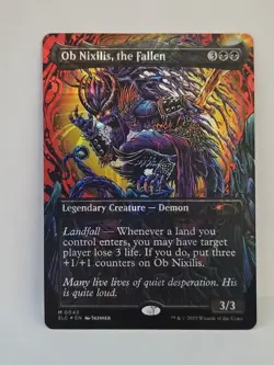 OB Nixilis, the Fallen Halo Foil Encyclopedia Of Magic Magic The Gathering 0042 - Image 2