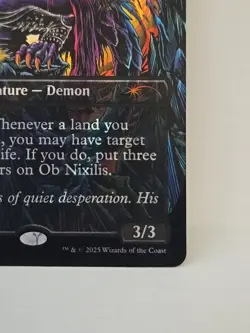 OB Nixilis, the Fallen Halo Foil Encyclopedia Of Magic Magic The Gathering 0042 - Image 5