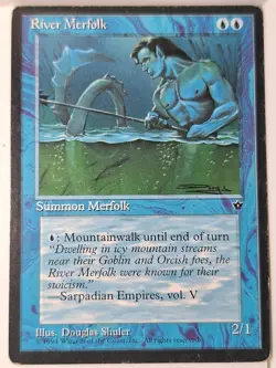 River Merfolk - Fallen Empires - Magic the Gathering MTG Nice! - Image 1