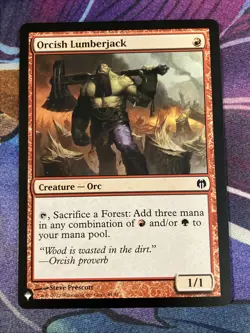 Orcish Lumberjack (x1) MTG The List - Mystery Booster 2 - Image 1