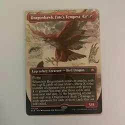 Dragonhawk, Fate's Tempest (Borderless Showcase) Bloomburrow Regular - Image 1